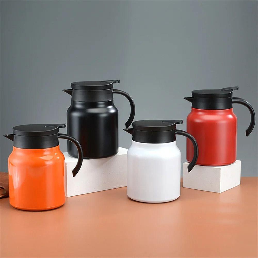 1000ml Coffee Pot Stainless Steel Tea Pot Portable Stewing Teapot for Home Use