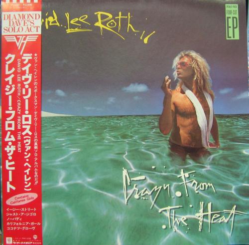 12-дюймовая пластинка DAVID LEE ROTH Crazy From The Heat P6205 WARNER BROS 1985 Япония Obi Металл Б/У