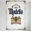 Винтажная металлическая жестяная вывеска Cerveza Modelo Потертый состаренный стиль для бара дома мужской комнаты Декор Эмблема года основания 1925 и дизайн со львами