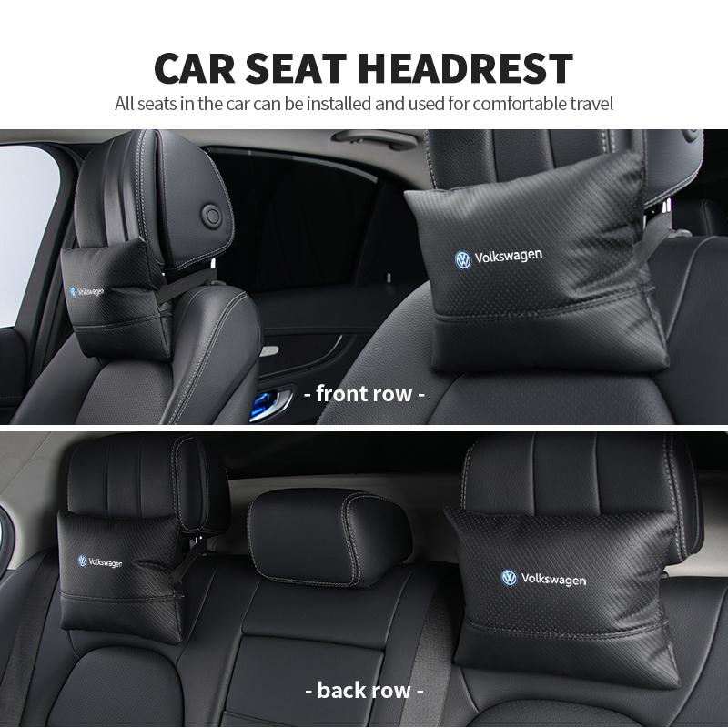 For Volkswagen VW Car Neck Pillow Memory Foam Headrest Back Cushion Lumbar Support Scirocco Passat Polo B5 B6 B7 CC Tiguan zj0