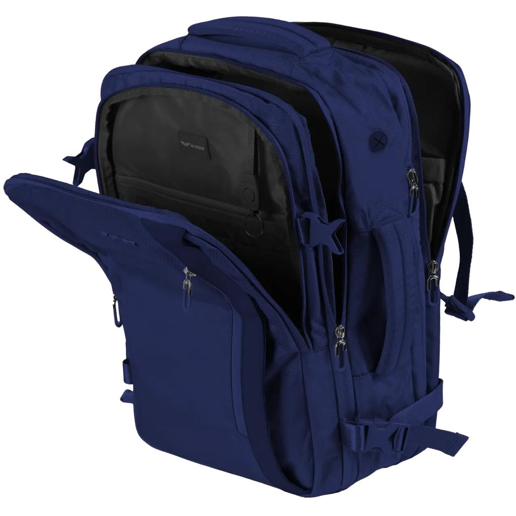 Wings Skylark Multifunctional Backpack Expandable Blue