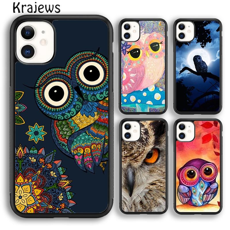 Krajews Чехол для телефона Птица Сова Природа Хищник Для iPhone 17 Air 16 15 14 plus 11 12 13 pro max Plus coque Fundas