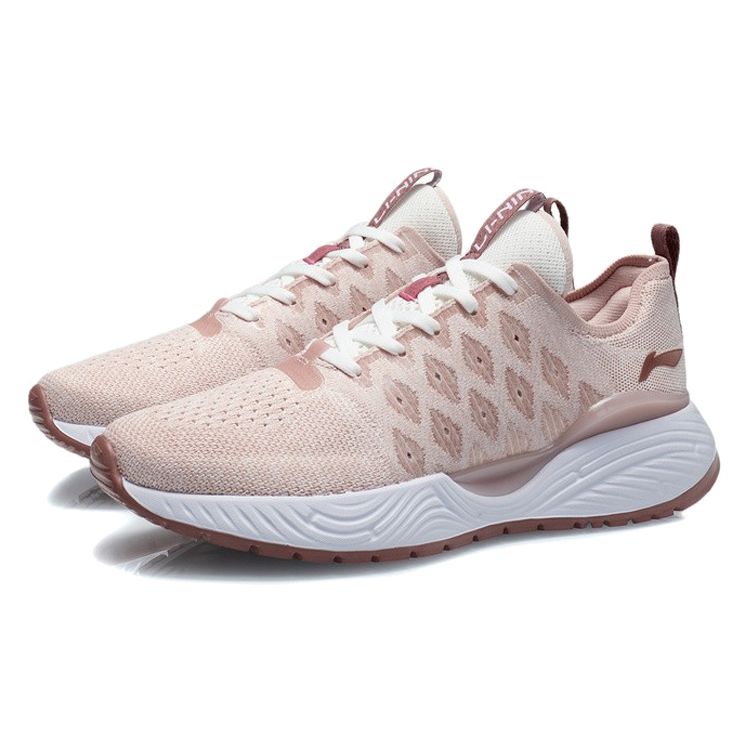 Li-Ning Мягкие персиковые женские кроссовки Keen розовые ARSR020-4