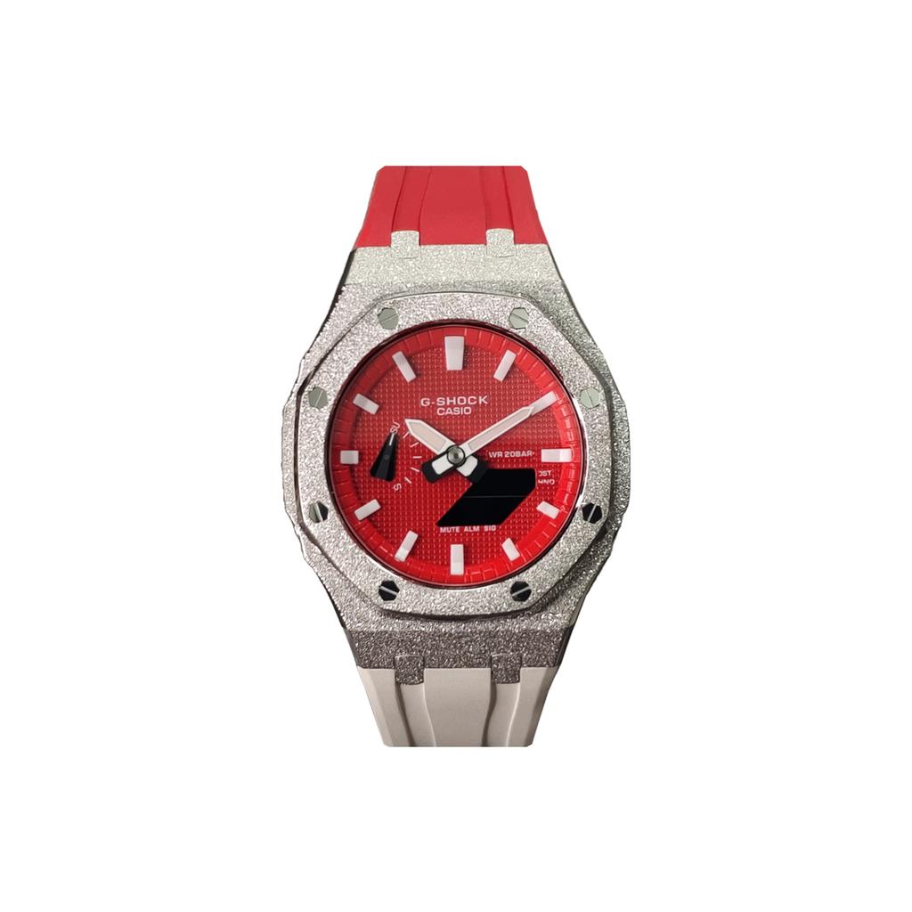 Casio Мужские красные часы GA-2100-4A(Watch3--l)