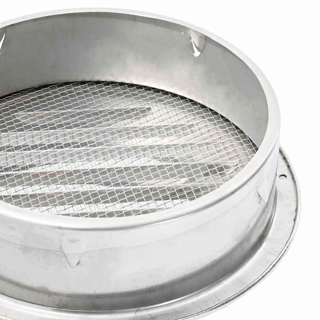 Ventilation Grille Set 4 pcs Silver 200 mm Stainless Steel