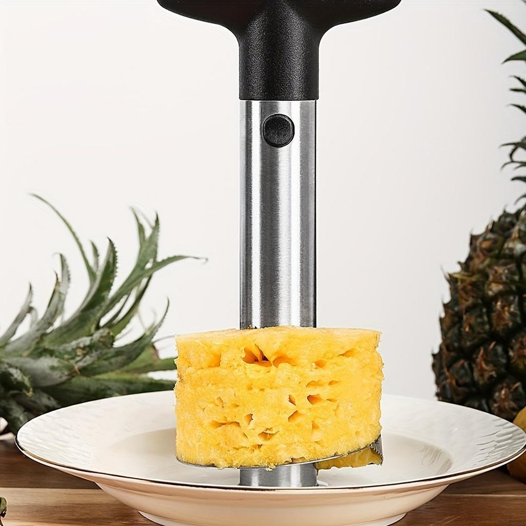 Простой в использовании ананасовый нож и слайсер из нержавеющей стали - Кухонный инструмент для легкого удаления сердцевины и нарезки