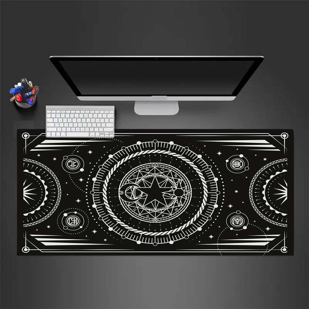 Mysterious Magic Circle Mousepad Desk Pad Large Gaming Mouse Pad Gamer Ofice Mat Mouse Pad Light Gaming Room Desk Mat Art Keyboard Mats Pad