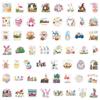 55 New Cartoon Easter Easter Easter Egg Rabbit Stickers Suitcase Mobile Phone Graffiti Stickers