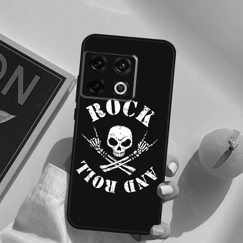 Чехол-череп в стиле Rock and Roll для OnePlus 15 13 12 11 13R 12R 10T 8T 13T OnePlus Nord 5 CE 3 2 4 Lite N20 N30