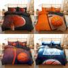 Home Bedding Set Basketball Theme Printed Quilt Cover and Pillowcase 2/3 Pieces EU/US/AU/UK Single Bed Double Bed Home Decoration