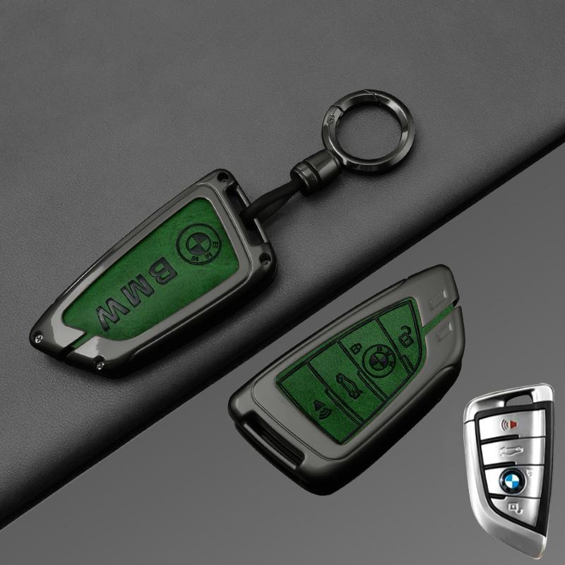 ujhzt6 New Zinc Alloy Car Remote Key Cover Case Holder For BMW X1 X3 X5 X6 X7 G20 G30 G01 G02 G05 G11G32 1 3 5 7 series Car Accessories