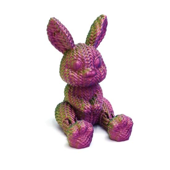 2 шт. Пасхальное яйцо с пасхальным кроликом внутри, напечатанное на 3D-принтере, предварительно наполненное для пасхальной корзины