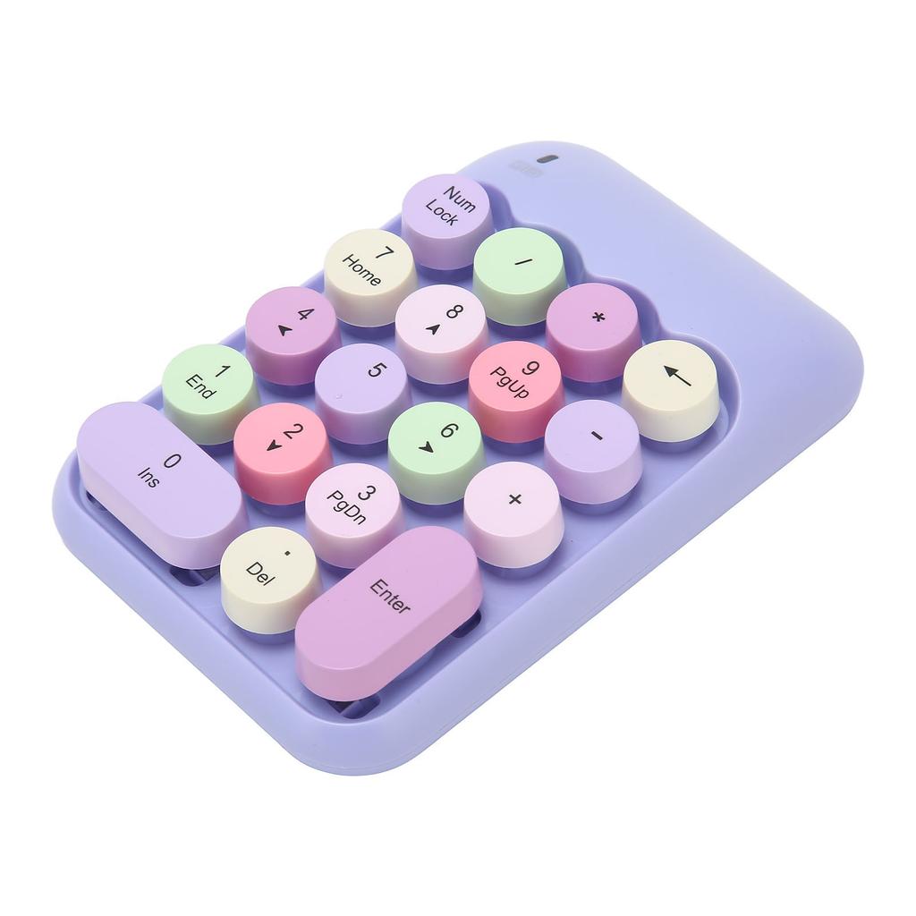 2,4 ГГц беспроводная цифровая клавиатура 18 клавиш ретро цветные круглые клавиши мини цифровая клавиатура с USB
