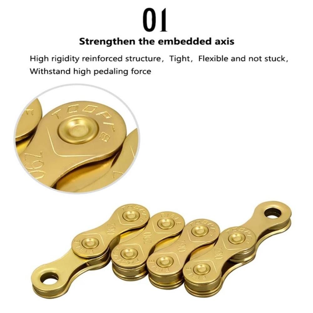 Gold Silver Bicycle Chain 8 9 10 11 12 Speed Cycling Accessories New MTB Road Bike Chains