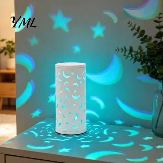 USB Powered Night Light Butterfly Projector Lamp, RGB 16 Colors Decorative Lamp with Remote Ambient Projection Control, Hollow-out LED for Bedroom