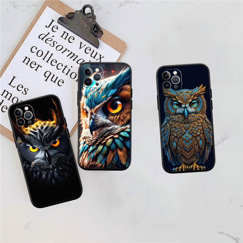 PP15 Мультяшная сова Мягкий чехол для телефона для OPPO A3 Pro A72 A74 A76 A77 A77S A78 A79 A94 A95 A18 A40M A58