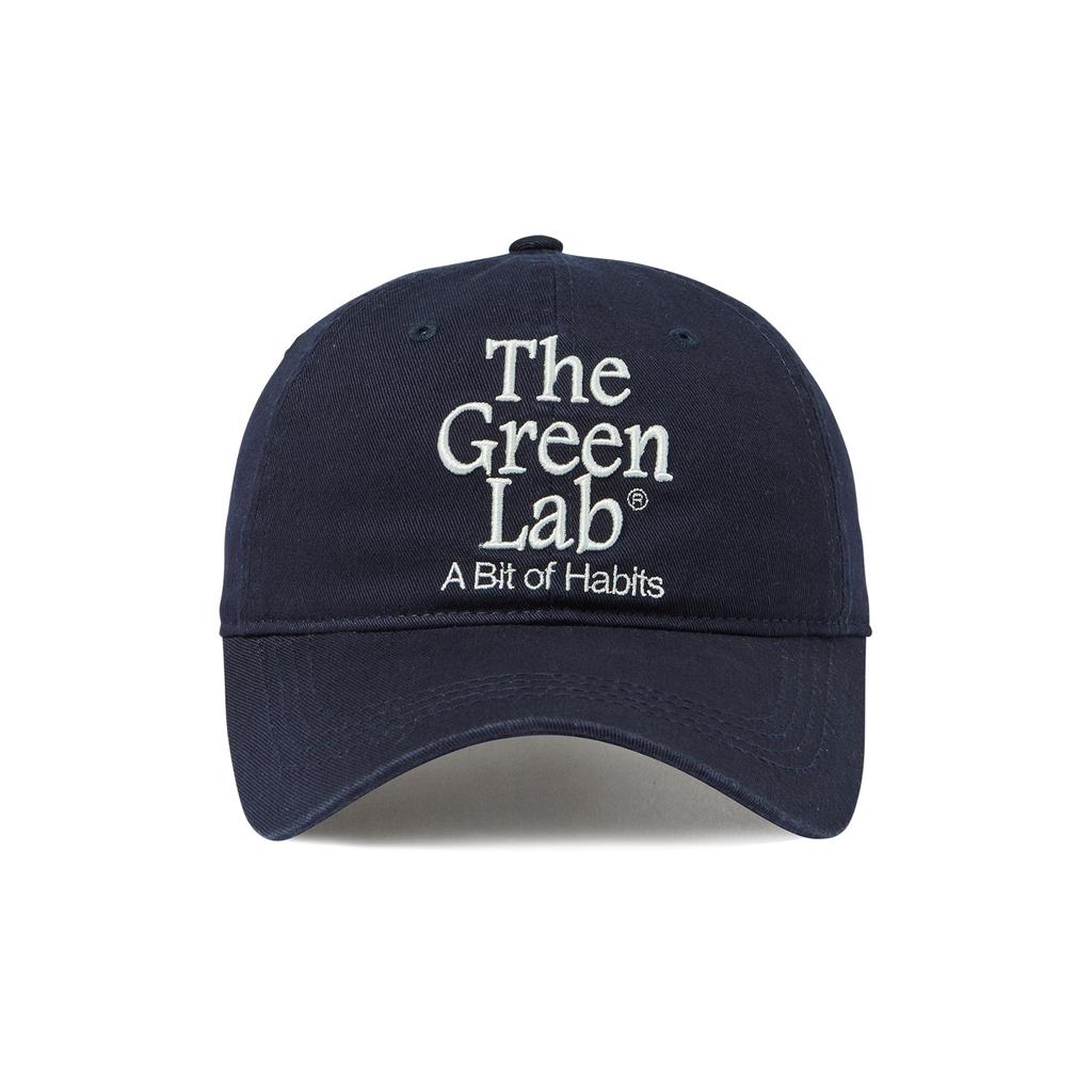 THE GREEN LAB Вышитая стираная бейсболка [Темно-синий]