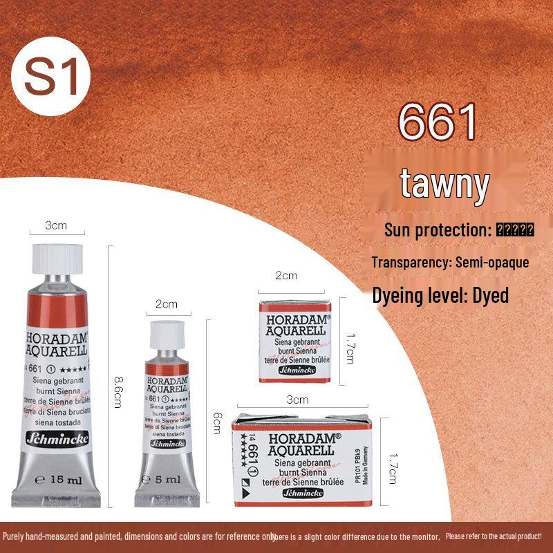 Schmincke Professional Watercolor Paint, Purple Red, 15ml, Artist Grade, Series 1 Tube