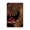 Классический постер к фильму Парк Юрского периода Металлическая табличка Ретро постер Винтажная металлическая табличка Ржавая металлическая табличка Клуб Бар Кафе Индустриальный декор