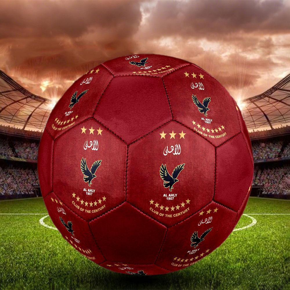 Футбольный мяч Al Ahly SC, размер 5, машинная сшивка, ПВХ, прочный и с высоким отскоком, подходит для всех возрастов, фанатская атрибутика, для матчей и игр на открытом воздухе.