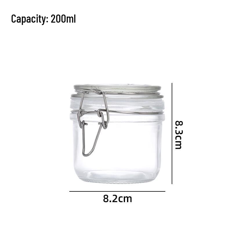 Квадратная герметичная банка для хранения продуктов Zhishi Glass (3000 мл, 2 шт.)