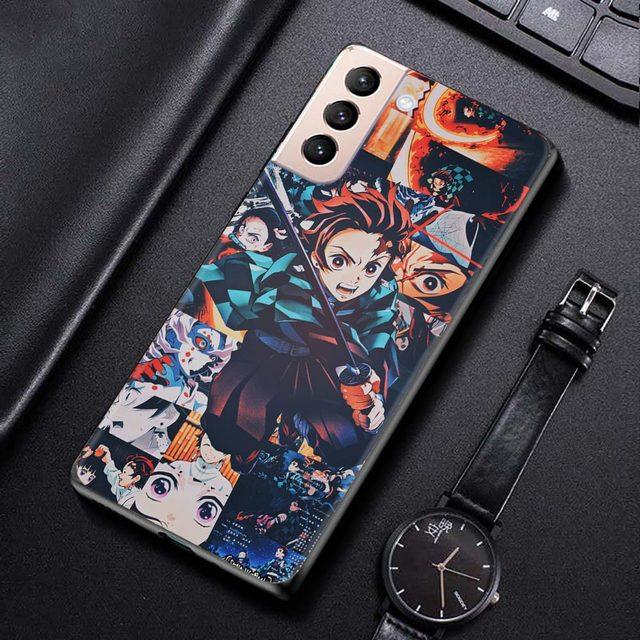 Чехол для Samsung Galaxy S21 S20 S10 S9 S8 Plus Ultra 5g S10lite S10e S7edge S20 S21 Fe, чехол Demon Slayer Kimetsu, аниме