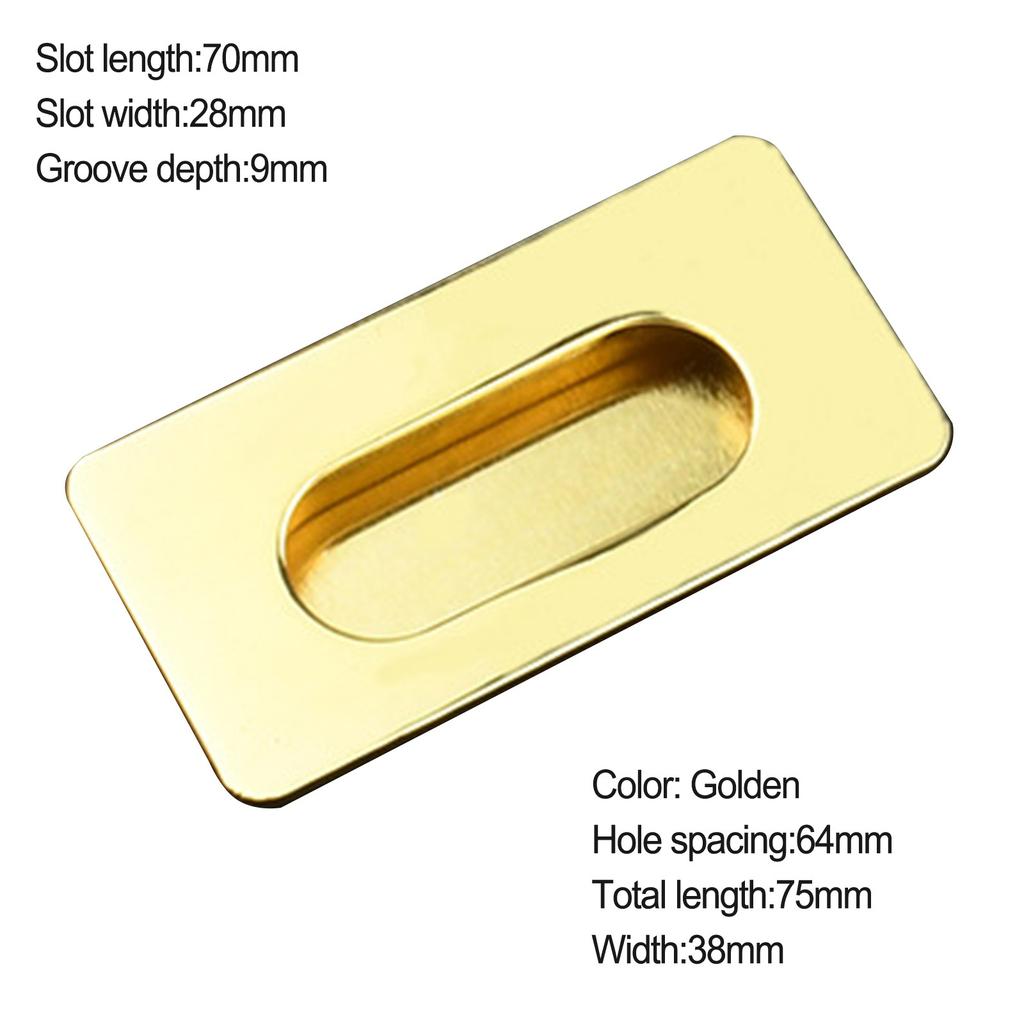 1 шт. Ручка шкафа Практичная утопленная ручка с прорезями