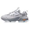 Li Ning Star Cloud M1 Fabric Shock Absorbing Non-Slip Wear-Resistant Breathable Low-Top Sports Casual Shoes Men Sneaker Gray White AGCQ201-4