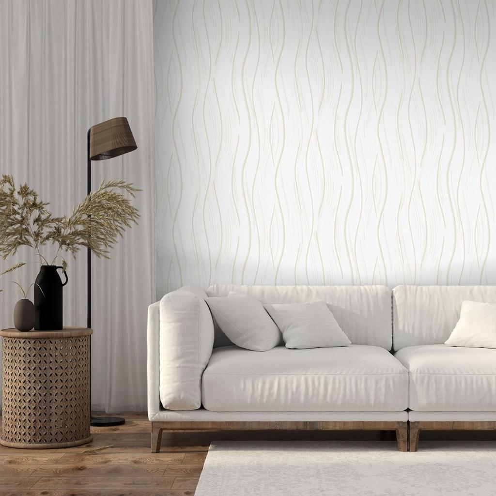 World Of Wallpaper Shimmer Wave Textured Wallpaper