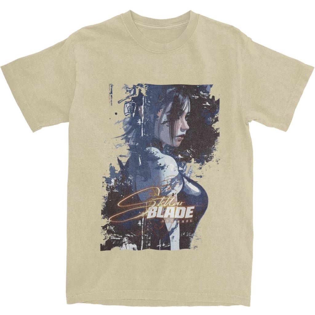 Мужские футболки с фанартами Stellar Blade, хлопковые топы, летняя футболка Y2K с коротким рукавом, футболка с круглым вырезом, новинка