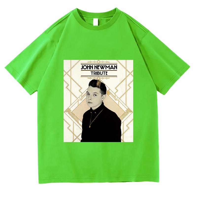 John NewUnisex Love Me Again Tour 2026 T-shirt Summer Short Sleeve O-neck Unisexs Tshirt Streetwear Hip Hop Singer Graphic Print Shirt