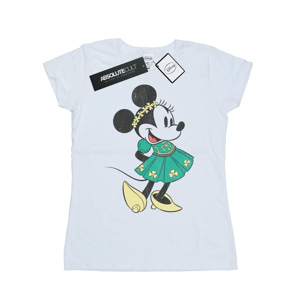 Disney Womens/Ladies Minnie Mouse St Patrick´s Day Costume Cotton T-Shirt