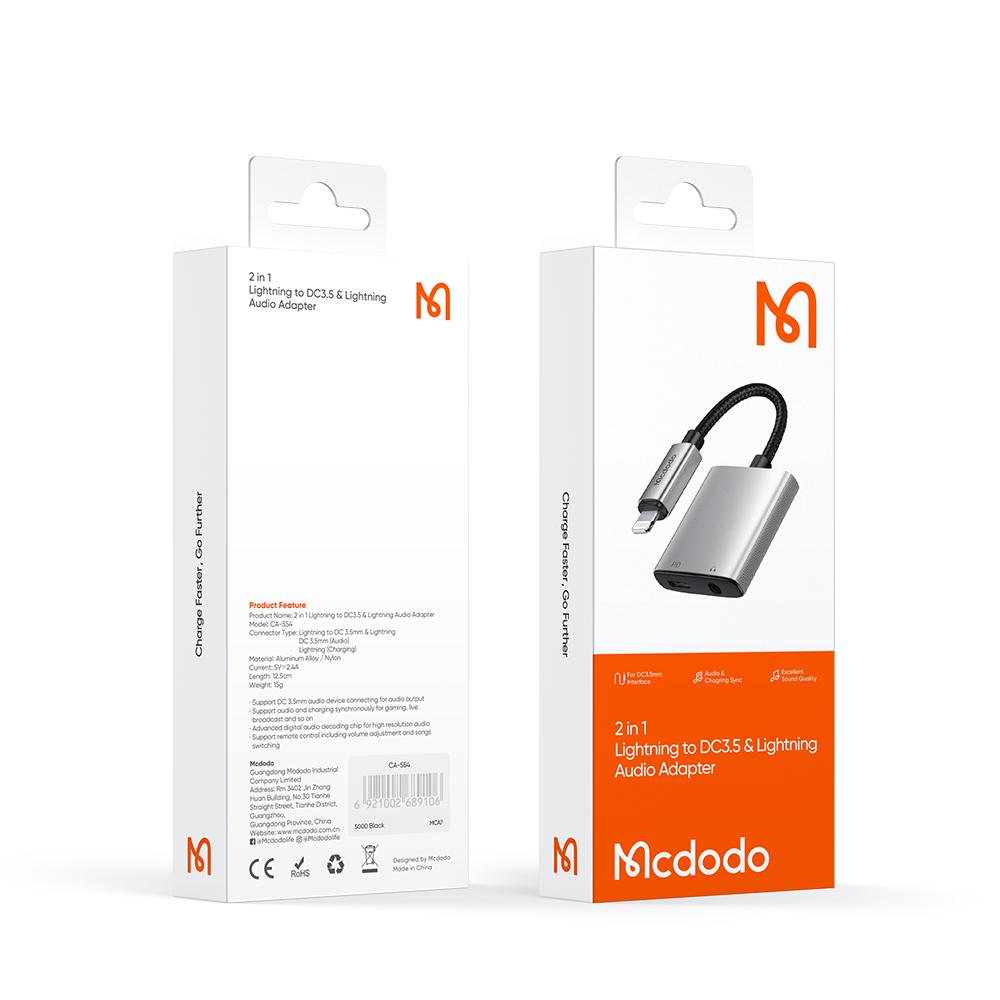 Mcdodo Lightning Mini Jack 3.5Mm Cable Adapter For Iphone 13 14