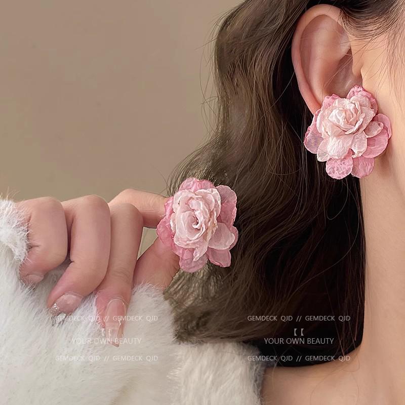 Роскошные европейские и американские серьги-пусеты с бриллиантовой кисточкой для вечеров и вечеринок