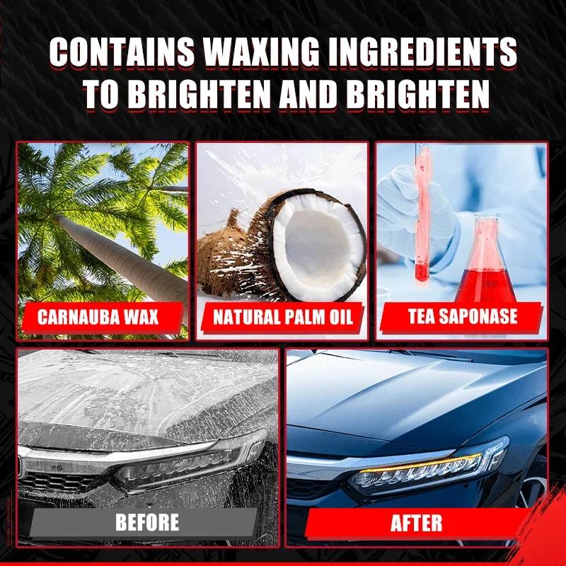 Foam Car Wash Liquid - 100ml, Suitable for Cars, Motorcycles and Motorhomes, PE Formula | Efficient Cleaning | Creamy Texture