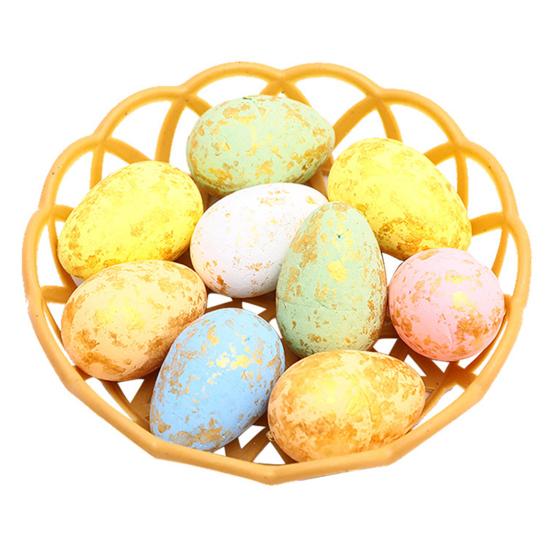 1 Набор Искусственное Пасхальное Яйцо Яркий Праздничный Штрих Пенополистирол Красивое Имитационное Пасхальное Яйцо для Вечеринки
