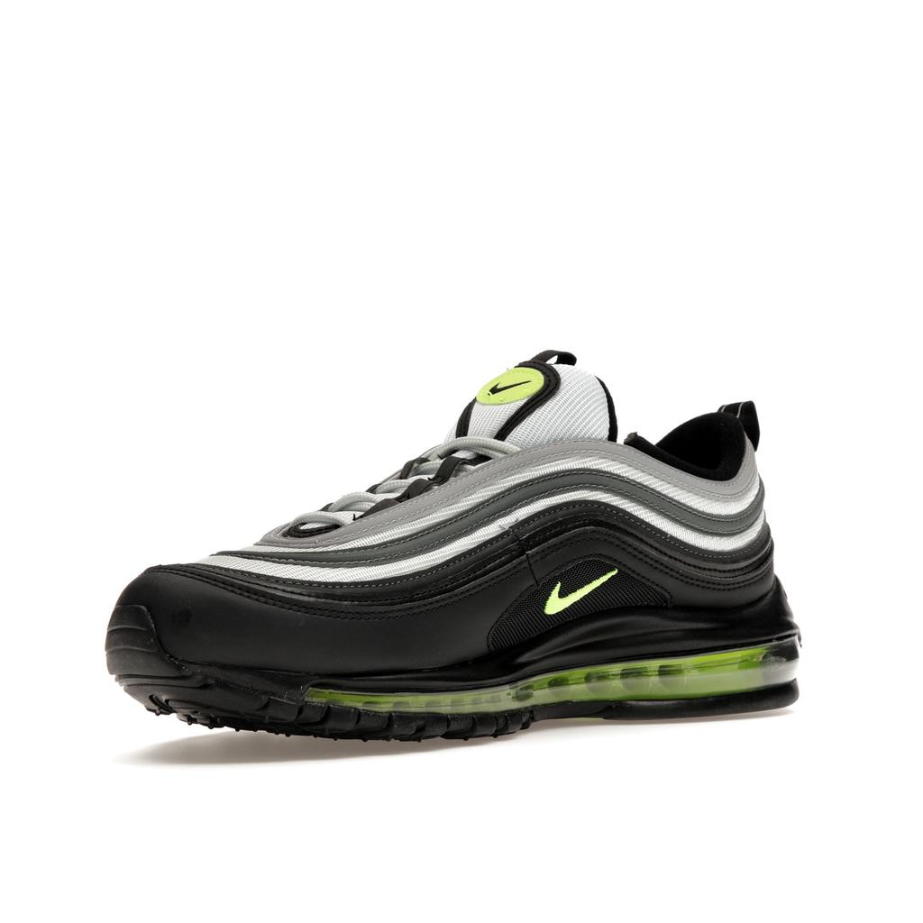 Nike Air Max 97 Icons — неоновые мужские кроссовки черные чисто-платиновые белые DX4235-001