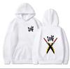 Худи с капюшоном из аниме Клинок, рассекающий демонов, с принтом Тэнген Узуй Столп, Мужские худи, Удобная унисекс оверсайз толстовка, Уличная одежда Харадзюку