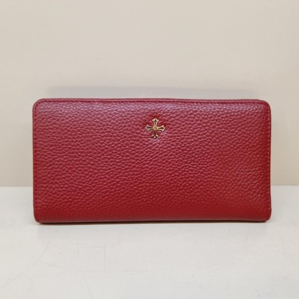 Simple and modern design women's long wallet made of natural cowhide leather