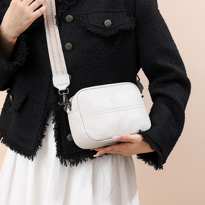 Настоящая кожаная сумка через плечо для женщин, высококачественные кожаные сумки, простой кошелек для телефона Zero