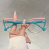 Новые очки Cat Eye Splicing Color Dopamine Color Anti Blue Light для женщин и мужчин 2025 Компьютерные очки