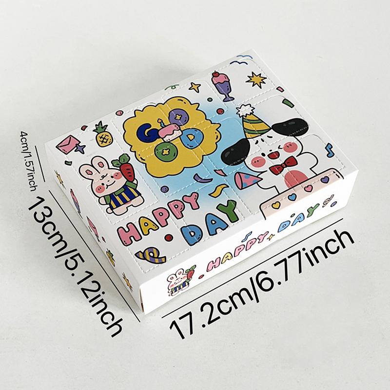 1 шт. Рождественские подарочные упаковочные коробки, рождественский сюрприз, глухая коробка, 12 ячеек, детский обратный отсчет, адвент-календарь, коробка, проткнутая пальцем