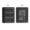 Charging Kit Triple Channel Charger with 2pcs 1300mAh Rechargeable Li-ion Batteries USB Charging