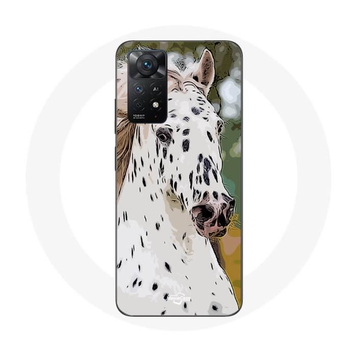 Coque - Appaloosa - Redmi Note 11 Pro 5G - Souple - Blanc - Motif Cheval blanc