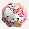 Hello Kitty, Автоматический складной зонт-трость с бантом, Прочная конструкция с 8 спицами, Компактный и стильный, Отлично подходит для кемпинга, Хэллоуина, Рождества, Дня матери