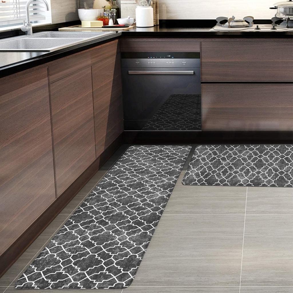 Коврики для кухни из ПВХ, нескользящие, маслостойкие, моющиеся, не требующие мытья, для установки в дверной проем, устойчивые к пятнам коврики