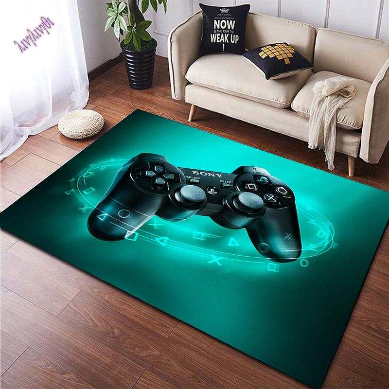 Gamepad Carpet Street Art Color Game Pattern Area Carpet Children Crawling Carpet Living Room Family Game Decorative Carpet Pad