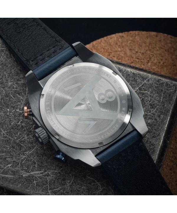 AVI-8 Hawker Hunter Atlas Dual Time Chronograph Угольно-серый циферблат Кварцевые AV-4100-07 Мужские часы