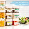 100 красочных этикеток для хранения продуктов питания на холодильнике и контейнерах