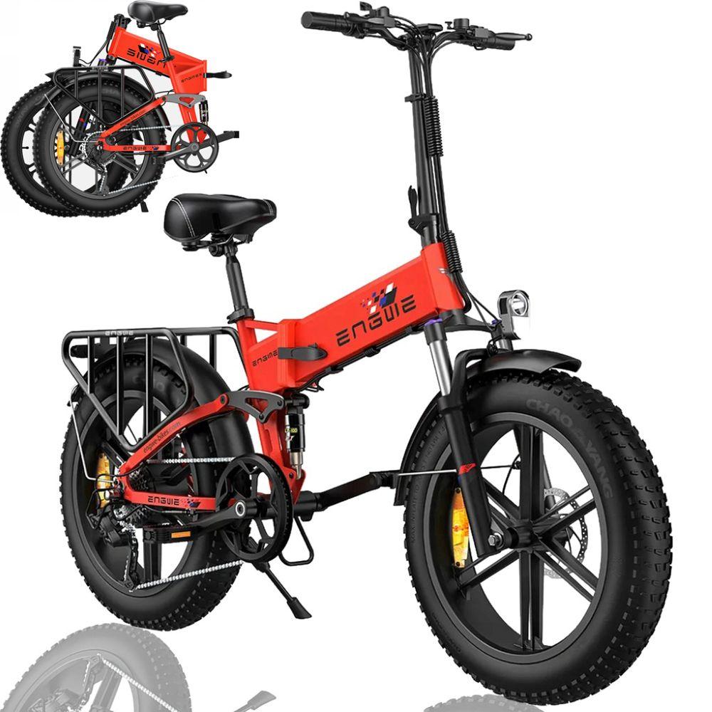 Foldable electric bicycle ENGWE ENGINE X, 250W motor, 48V13AH battery, top speed 25km/h, cruising range 120km, 20*4.0-inch tires